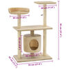 170514 vidaXL Cat Tree with Sisal Scratching Posts 95 cm Beige