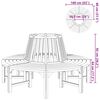 vidaXL Лавка навколо дерева Ø160 см Дерево