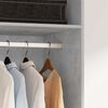 800238 vidaXL Wardrobe Concrete Grey 50x50x200 cm Chipboard