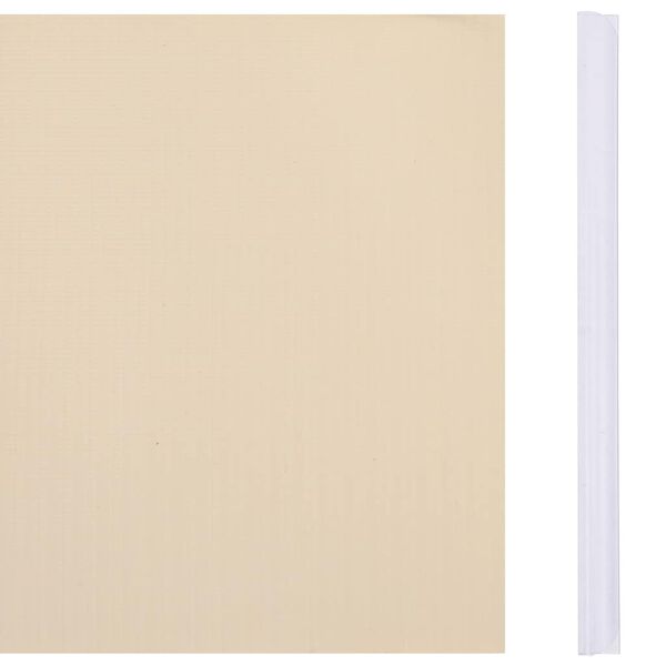 vidaXL Садова Ширма Кремовий 35x0,19 м ПВХ