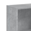800832 vidaXL 3-Tier Book Cabinet Concrete Grey 40x24x108 cm Chipboard