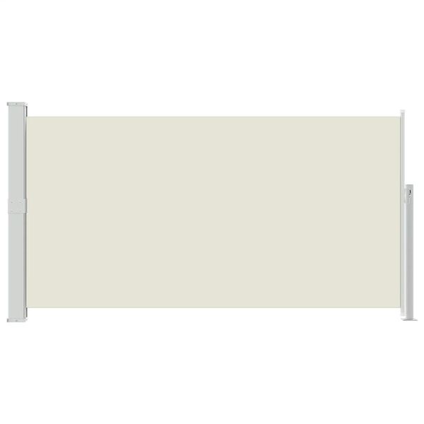 vidaXL Бічний Висувний Тент для Дворика Кремовий 170х300 см