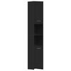 vidaXL Шафа для ванної кімнати Чорний 30x30x183,5 см ДСП