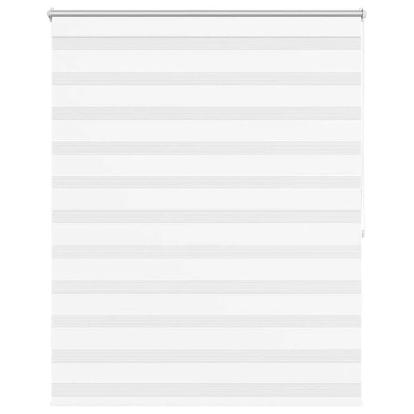 vidaXL Смугаста Рулонна Штора Білий 120х175 см