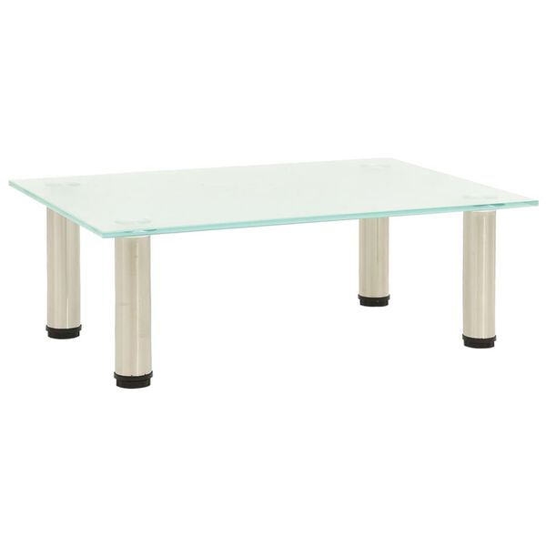 vidaXL Підставка під Телевізор Матовий 40x35x17 см Загартоване Скло