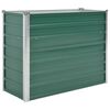 vidaXL Піднесена Клумба Зелений 100x40x77 см Оцинкована Сталь