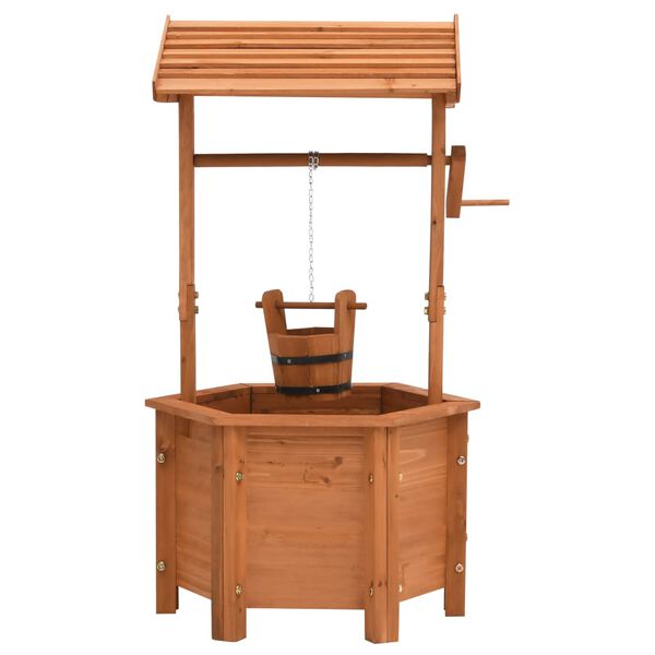 vidaXL Садова Клумба-Криниця 40x40x84 см Ялина