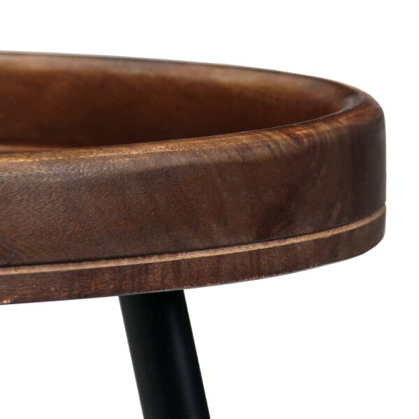 vidaXL Комплект столиків 3 шт Масив дерева манго і сталь