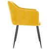 vidaXL Обідні стільці 2 шт Гірчично-жовтий Оксамит