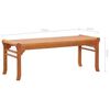 47290 vidaXL 2-Seater Garden Bench 120 cm Solid Eucalyptus Wood