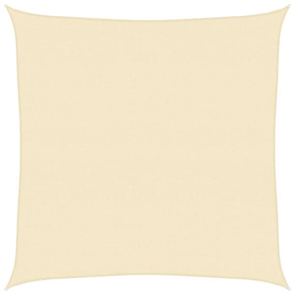 vidaXL Сонцезахисний Навіс Кремовий 6x6 м ПВЩ 160 г/м&sup2;