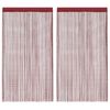 vidaXL Штора Нитка 2 шт Бордовий 140x250 см