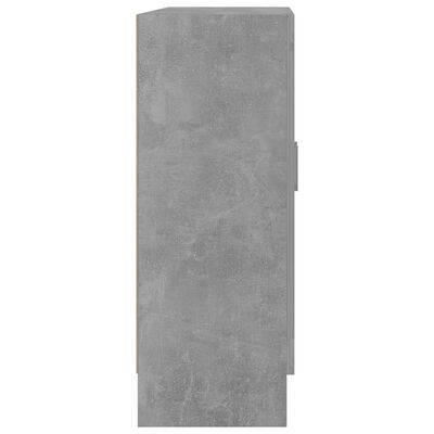 vidaXL Шафа-вітрина Сірий бетон 82,5x30,5x80 см ДСП