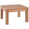 vidaXL Журнальний столик Натуральний колір 60x60x40 см Масив тика