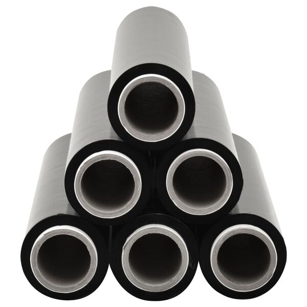 vidaXL Плівка для ПІддонів Рулон 6 шт. Чорний 23 мкм 624 м