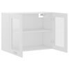 802529 vidaXL Hanging Glass Cabinet White 80x31x60 cm Chipboard