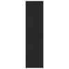 vidaXL Книжкова шафа/Розділювач Чорний 155x24x160 см ДСП