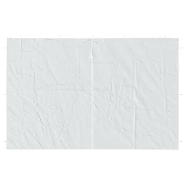 vidaXL Боковини для Святкового Намету з Блискавкою 2 шт Білий ПЕ