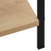 288219 vidaXL 3-Layer Book Shelf Oak 60x27,6x90,5 cm Chipboard