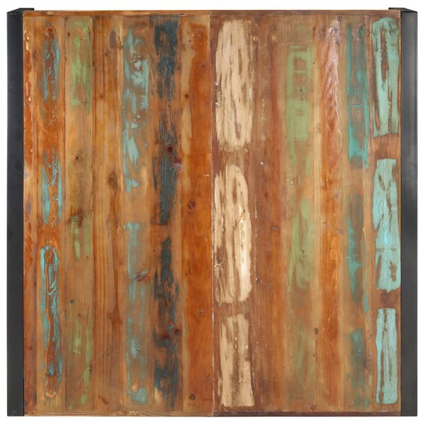 vidaXL Журнальний столик 120x120x40 см Масив відновленої деревини