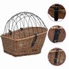 vidaXL Велосипедний Кошик Задній з Кришкою 55x31x36см Натуральна Верба