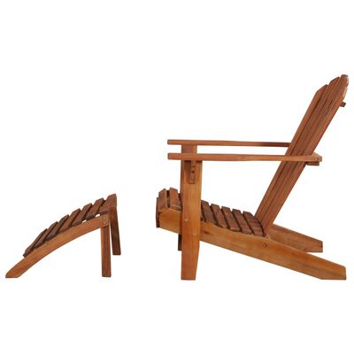 vidaXL Садове крісло-лежак з підставкою для ніг Масив акації
