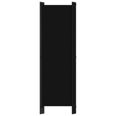 vidaXL 4-Панельна Кімнатна Перегородка Чорний 200x180 см