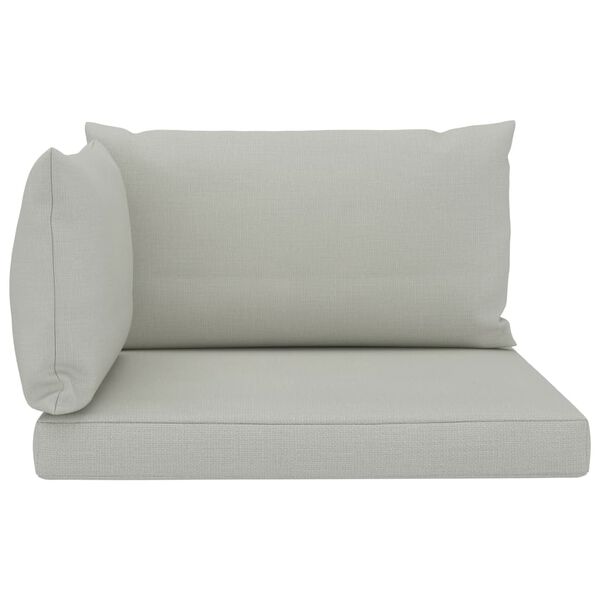 vidaXL Подушки для дивана з піддонів 3 шт Бежевий Тканина