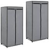 vidaXL Гардеробні Шафи 2 шт Сірий 75x50x160 см