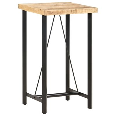 vidaXL Барний столик 60x60x107 см Необроблена мангова деревина