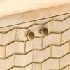 vidaXL Сервант Золотистий 60x30x70 см Масив Дерева Манго