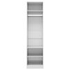 800240 vidaXL Wardrobe High Gloss White 50x50x200 cm Chipboard