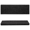 vidaXL Килимки для Сходів 15 шт Чорний 65х25 см Голкопробивна Тканина