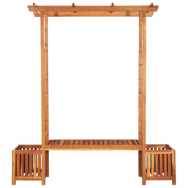 vidaXL Садова пергола з лавкою і розсадником Масив акації