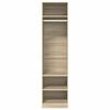 800237 vidaXL Wardrobe Sonoma Oak 50x50x200 cm Chipboard