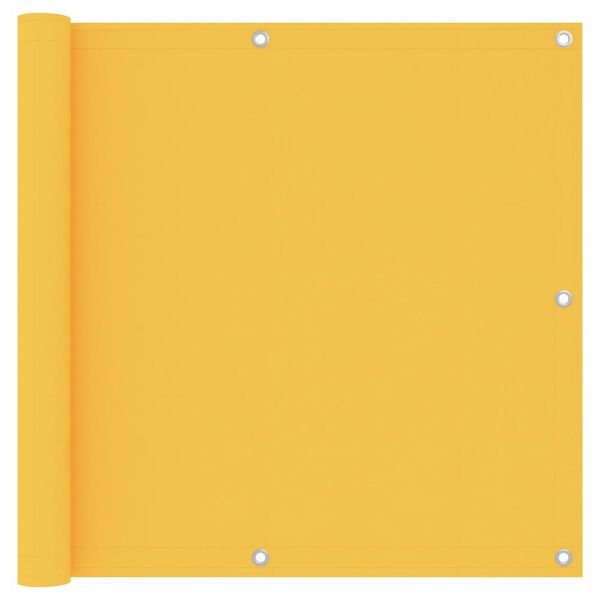 vidaXL Балконна Ширма Жовтий 90x400 см Тканина Оксфорд