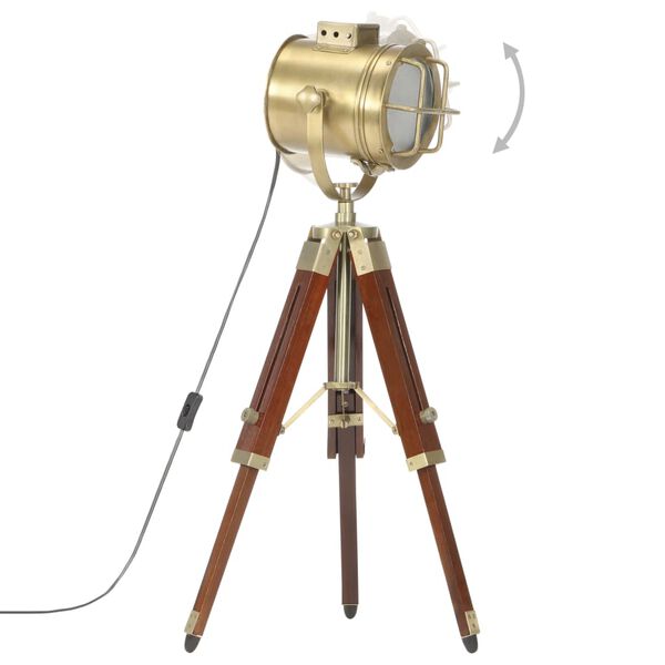 vidaXL Торшер на Тринозі 69 см Масив Дерева Манго