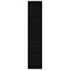 vidaXL Книжкова шафа Чорний 40x30x189 см ДСП