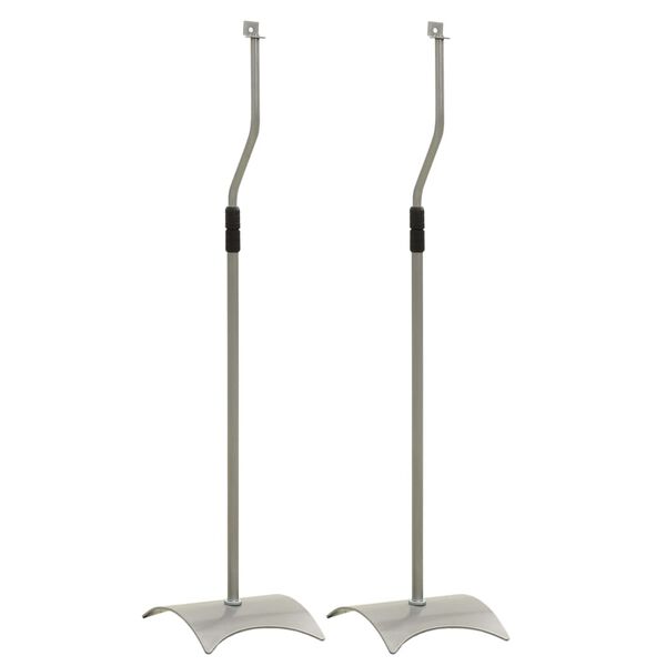 vidaXL Універсальна Стійка для Колонок 2 шт Сріблястий