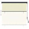 vidaXL Зовнішня Рулонна Штора Кремовий 170х250 см