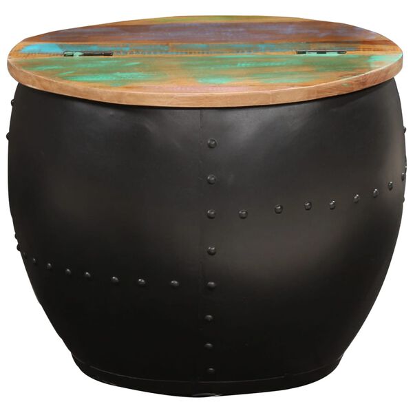 vidaXL Журнальний столик 53x43 см Масив відновленої деревини