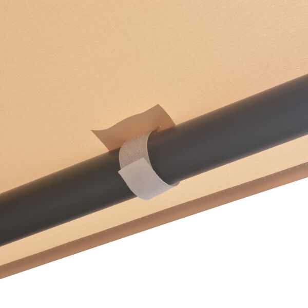 vidaXL Альтанка Павільйон Тент Навіс Бежевий 4x4 м Сталь