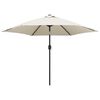 vidaXL Парасоля зі Сталевою Жердиною Пісочно-Білий 3 м