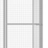 vidaXL Клітка для Котів 3x1,5x1,5 м Оцинкована Сталь