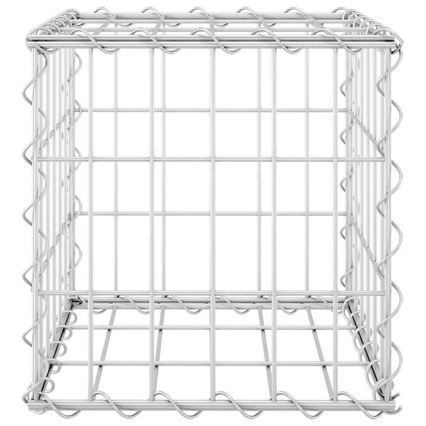 vidaXL Кубічна Габіонова Піднесена Клумба 30x30x30 см Сталевий Дріт