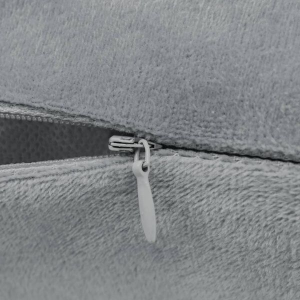 vidaXL Наволочки 4 шт Сірий 40х40 см Тканина