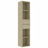 vidaXL Книжкова шафа Дуб сонома 36x30x171 см ДСП