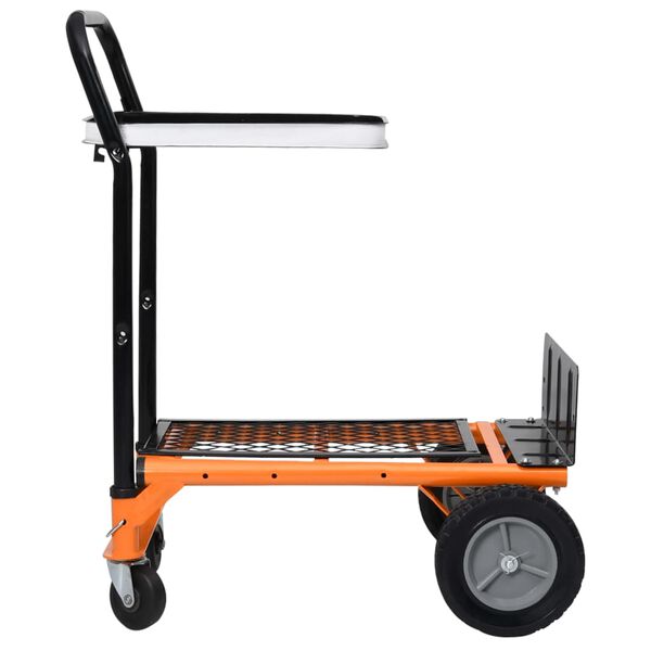 vidaXL Складаний Ручний Візок-Платформа 2-в-1 з Опорою для Мішків