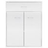 800717 vidaXL Sideboard High Gloss White 60x30x75 cm Chipboard