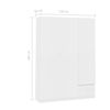 800792 vidaXL 3-Door Wardrobe White 120x50x180 cm Chipboard